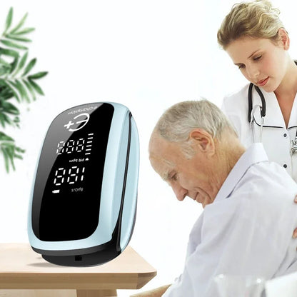 Rechargeable Fingertip Pulse Oximeter – Digital LED Oxygen Monitor