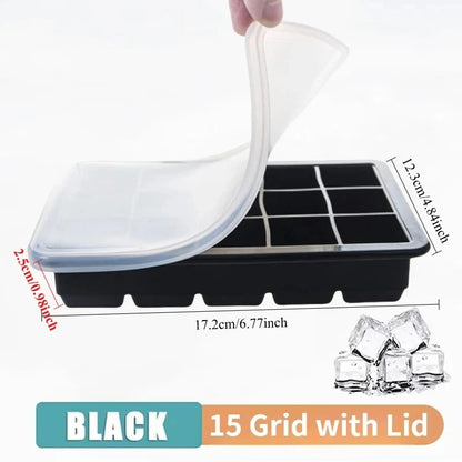 Silicone Ice Ball Maker – 4/6/8 Grid Ice Cube Mold