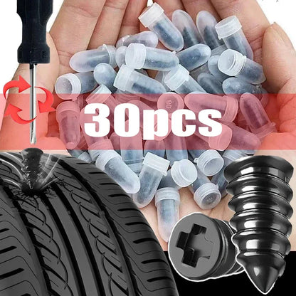 Tubeless Tire Repair Kit – 10/30PCS Puncture Repair Tools