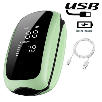 Rechargeable Fingertip Pulse Oximeter – Digital LED Oxygen Monitor
