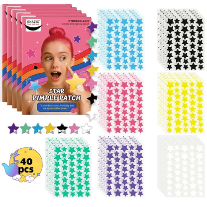40PCS Star Acne Patches – Ultra-Thin Pimple & Spot Cover