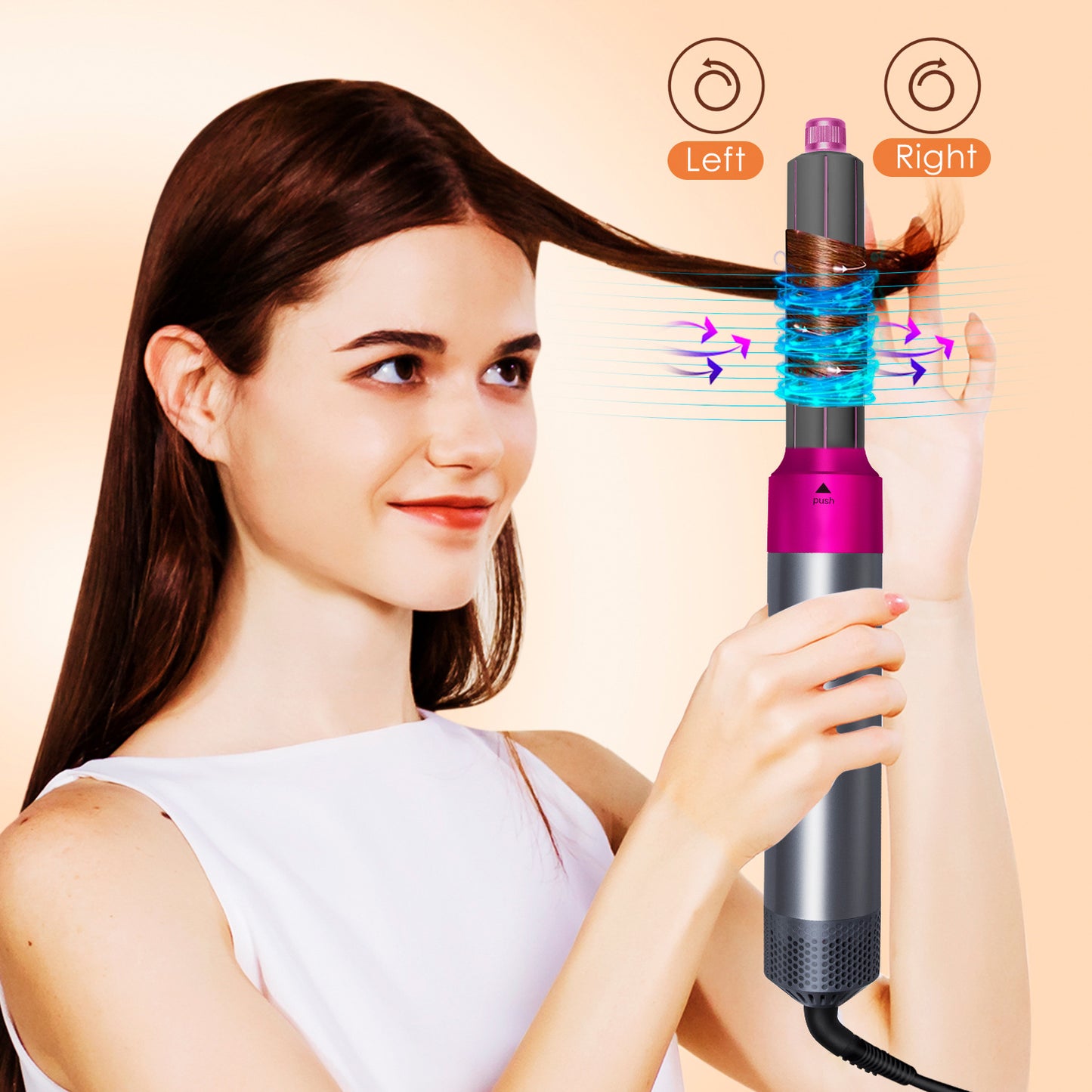 5-in-1 Electric Hot Comb & Hair Curling Iron Set