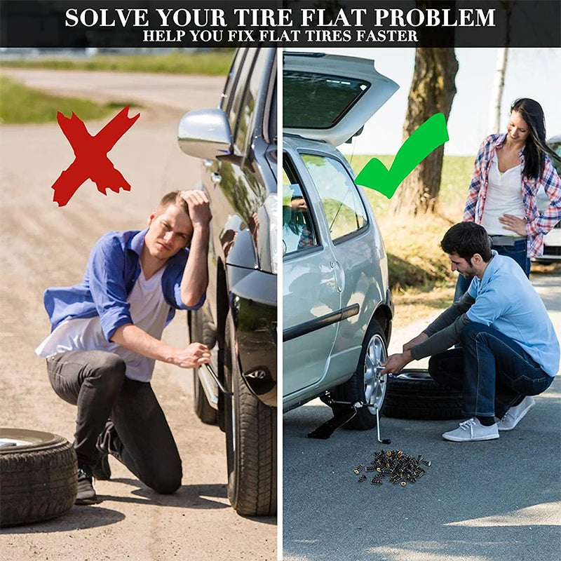 Tubeless Tire Repair Kit – 10/30PCS Puncture Repair Tools