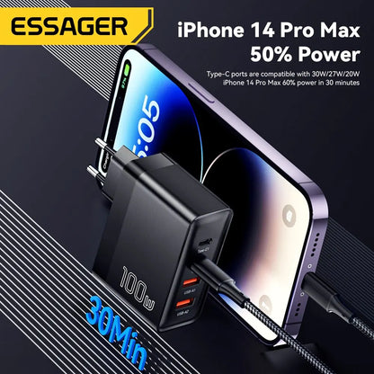 Essager 100W GaN PD USB-C Wall Charger
