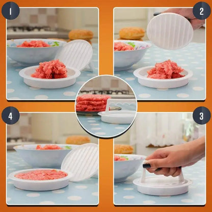 Round Hamburger Press – Burger Patty Maker & Meat Mold
