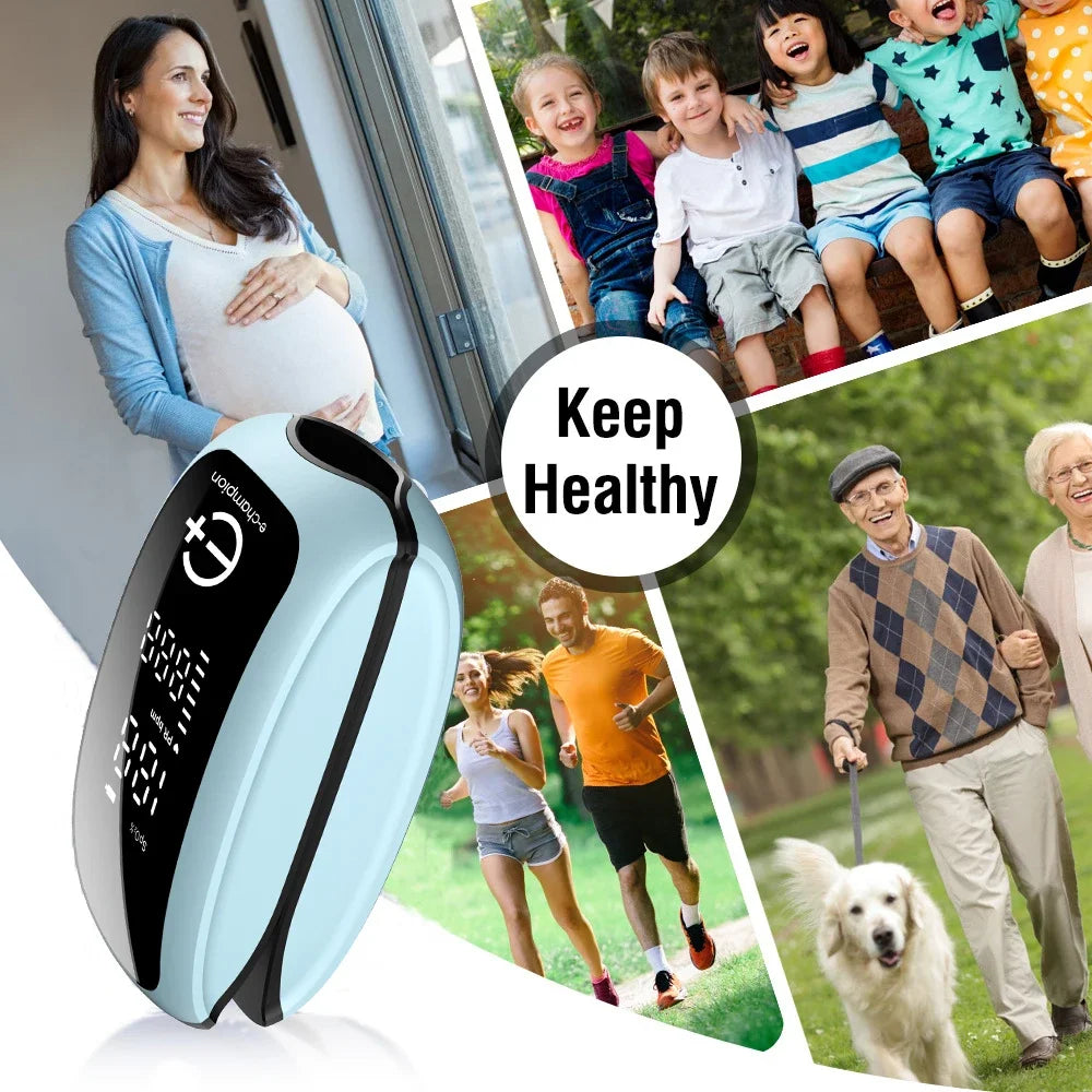 Rechargeable Fingertip Pulse Oximeter – Digital LED Oxygen Monitor